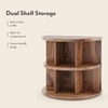 Newton Solid Wood Side Table in Teak Finish