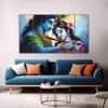 The Castle Decor Radha Krishna Spiritual Wall Art Framed Painting 27x48 Inch (Style 10)