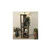Jordan Wooden Floor Lamp with Brown Base and Jute Fabric Lampshade