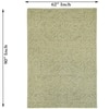 ALMA Wool Rectangle Carpets Hand Tufted in Ivory Colour