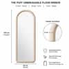 The Artment Unbreakable Beige Arch Puff Floor Mirror (160 x 60) cm