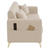 Daraco Velvet 2 Seater Sofa in Cream Color