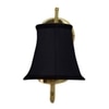 Devansh Gold Wall Mounted Lamp With Black Cotton Shade