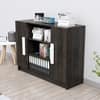 Hexa Engineered Wood Bookshelf in Flower Wenge Colour