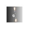 Flute White Metal Wall Light