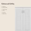 Bennis 25 Pair Shoe Rack in White Finish