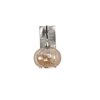 Ambre Single Light Wall Light In Amber & Chrome Finish