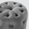Amanda Pouffe in Midnight Grey Colour