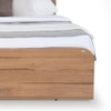 Vienta Engineered Wood King Size Box Storage Bed in Brentwood Oak Brown