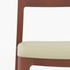 Dane Solid Wood Dining Table 6 Seater with 6 Clarke Solid Wood Dining Chairs (Finish: Honey, Colour: Cream Leatherette)