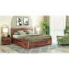 Esra Sheesham Wood Queen Size Bed Box Storage Provincial Teak Finish (60 x 78 inches)