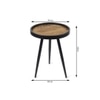 Dune Round Table Set of 2 by De Maison Decor in Classical Design in Gold Finish