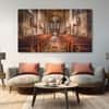 The Castle Decor Church Jesus Christ Wall Art Set of 5 27x48 Inch