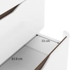 Baltoro Engineered Wood Chest of 5 Drawers in White Finish