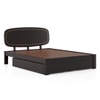 Nimbus Solid Wood King Size Bed With Drawer Storage (Mahogany Finish)