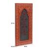Desert Art MDF Handpainted Red Rectangle Wall Hanging Frame