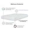 Springtek Waterproof Mattress Protector Premium Cotton Mattress Bed  Cover78x36 in White