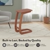 Forma Solid Wood C Table In Red Cedar Finish