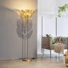 Flora Gold Floor Lamp With Gold Iron Base