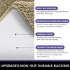 Luxe Home Polyester Newman Contour Bath Mat Set of 2 (Anti Gold 45x75 cm & 40x45)