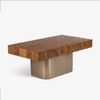 Arrow Solid Wood Coffee Table in Brown Colour