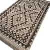 Jaipur Rugs Soft Tribal Wool 5x8 Feet Natural Grey And Cola Dhurrie Carpet