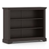 Alexandra Solid Wood Open Book Shelf in American Walnut Finish