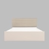 Bakhti Engineered Wood Queen  Size Bed With Hydraulic Storage (Melamine Finish, White Colour)