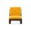Faria Wooden Sofa (Mustard Yellow)
