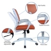 Mmarveal Mid Back Ergonomic Chair in Orange Colour