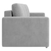 Alfon 2 Seater Velvet Pull Out Sofa Cum Bed with Storage In Grey