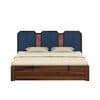 Classic Sheesham Wood Queen Size Bed With Hydraulic Storage in Provincial Teak Finish