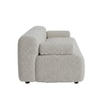 Chiccomfort Wood 4 Seater With Upholstery Non Storage Sofa In White Colour