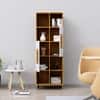 Hexa Engineered Wood Bookshelf Multipurpose Storage Rack in Giant Wood and Frosty White Colour