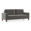 Verona Sofa Set (Colour : Ash Grey Velvet , Seater : 3+1+1)