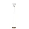 Rise Single Light Uplighter Floor Lamp   In Brass Finish