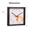 Har Har Mahadev Wooden Wall Clock with Spiritual Shiva Design