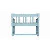 Norland Solid Wood Bench In Blue Finish