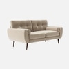 Faro Velvet 3 Seater Sofa in Cream Colour