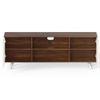 Harmond Engineering Wood Floor StandingTV Entertainment Unit Set Top Box Stand/TV Cabinet with Shelves for Books & Décor Display Unit Bed Living Room Upto 55 Inches (Brown Maple & White)