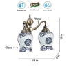 Devansh Metal Electric Wall Light in Multi Colour with Multi Shade Count of 2 Lights