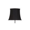Keegan Black Fabric Floor Lamp with Black Iron Base