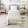 Meera White & Green Floral Cotton Dohar Set Of 2 Reversible Single Bed 350 Tc Size 240 X 160 Cms