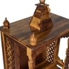Phiv Sheesham Wood  Prayer Unit in Teak Finish