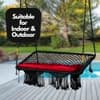 Swingzy Premium Large Double Seater Swing Chair with Cushion Black