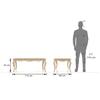 Helena Rectangular Solid Wood Coffee Table In White Finish