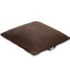 Moss Stitch Knit Floor Cushion Cover  Chocolate Brown 27.5X27.5  Inches