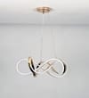 Gioconda Rose Gold 3 Color LED Chandelier Ceiling Light