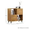 Hexa Engineered Wood Bookshelf Multipurpose Storage Rack in Giant Wood Colour