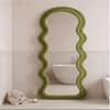 The Artment Green Ripple Edge Unbreakable Floor Mirror For Home (160 X 60 CM)